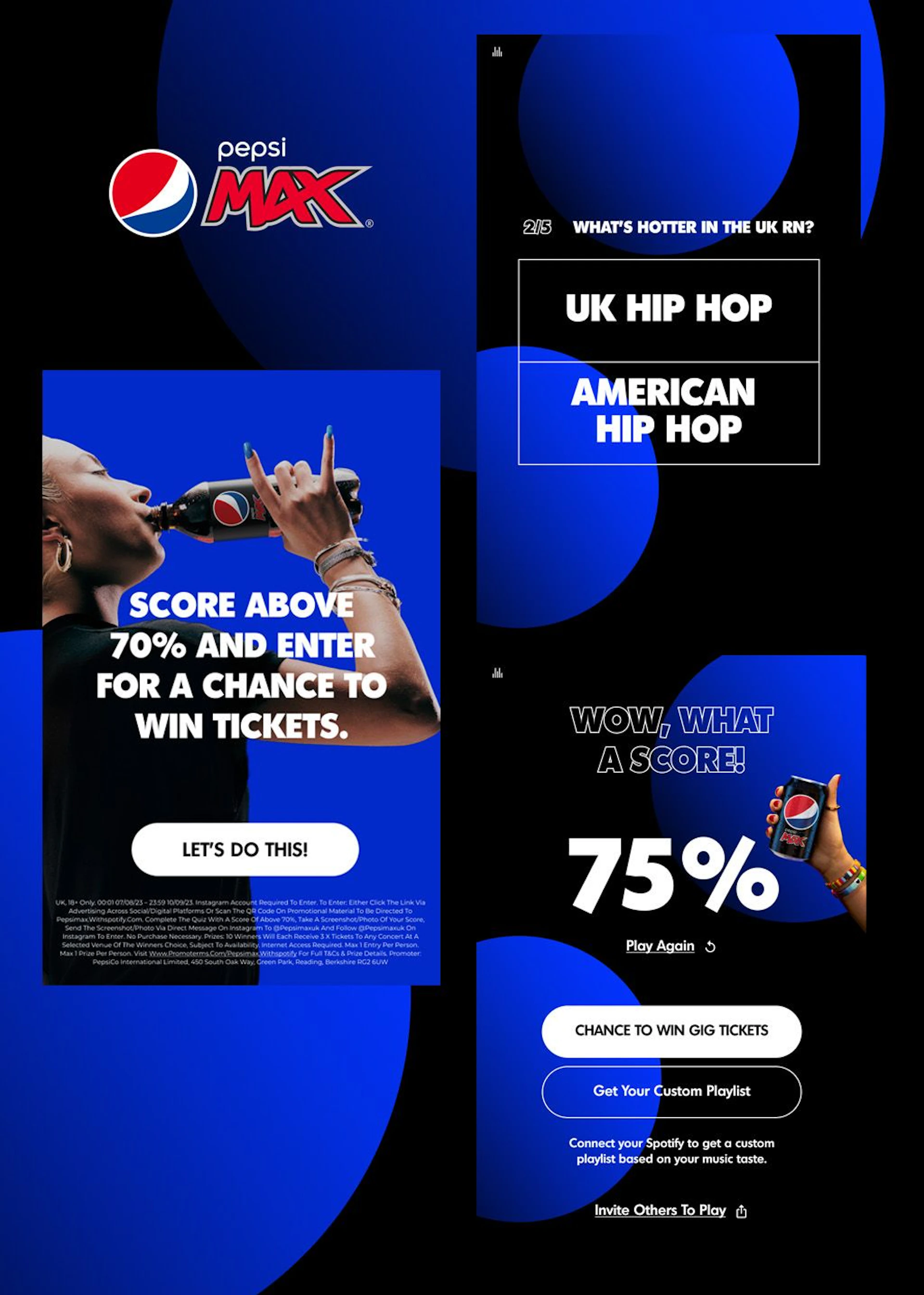 Pepsi Quiz Campaign on Spotify